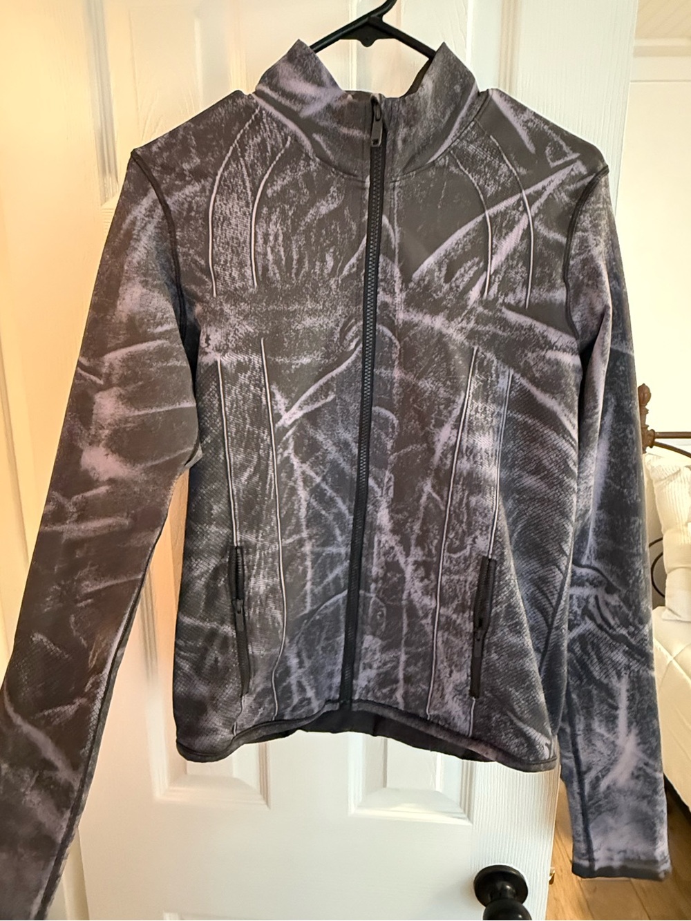 lululemon define jacket Gray/purple and Black Patterned Full-Zip Jacket